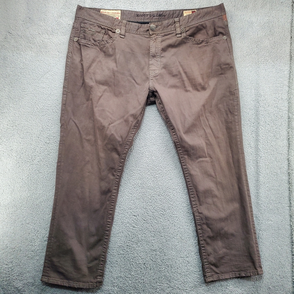 Rivet De Cru Jeans Mens 52x34 Andrew Relaxed Straight